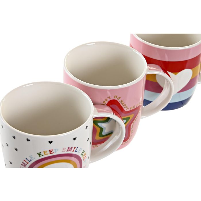 Mug Scandi DKD Home Decor Multicolor 8.3 x 9.5 x 11.5 cm (12 Unidades) 2