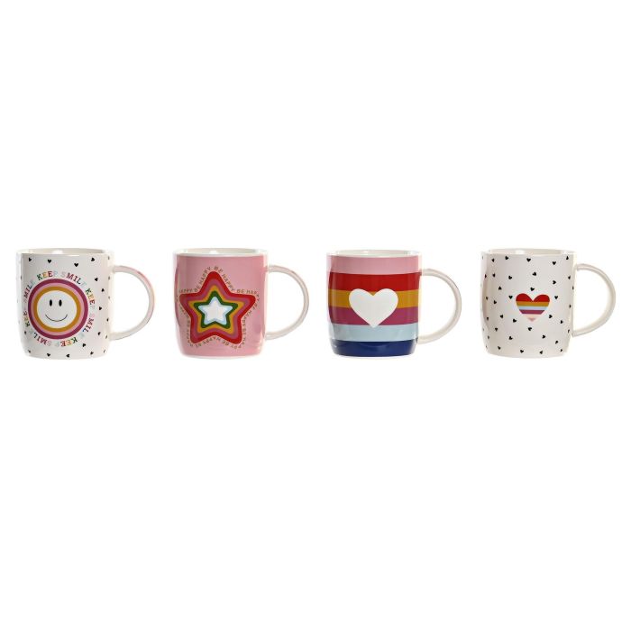 Mug Scandi DKD Home Decor Multicolor 8.3 x 9.5 x 11.5 cm (12 Unidades)