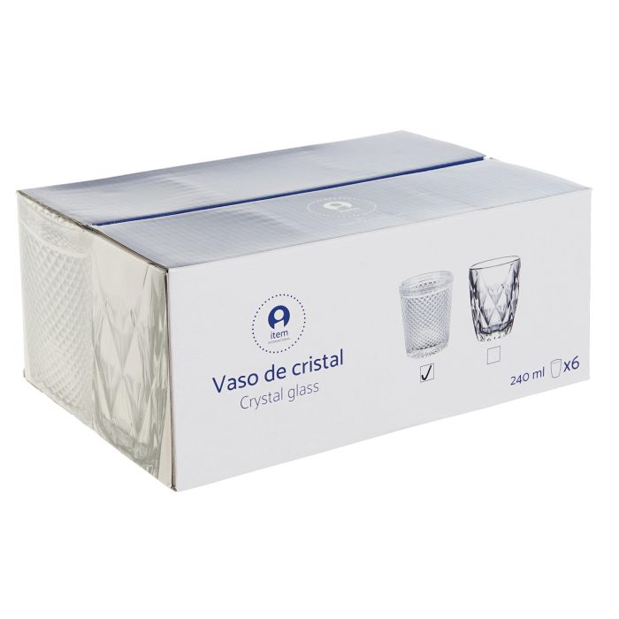 Vaso Basicos DKD Home Decor Transparente 8 x 10 x 8 cm (12 Unidades) 1