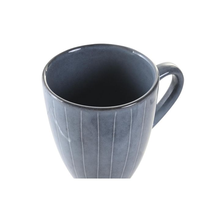 Mug Basicos DKD Home Decor Azul 9.5 x 10.5 x 13 cm (12 Unidades) 1