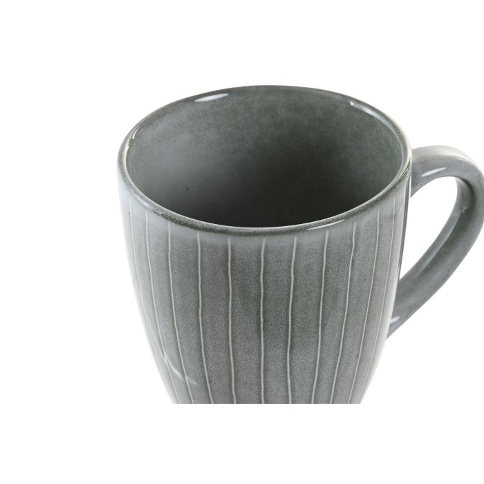 Mug Basicos DKD Home Decor Verde 9.5 x 10.5 x 13 cm (12 Unidades) 1