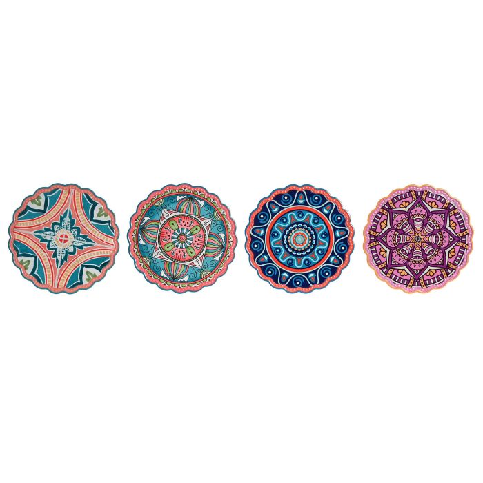 Salvamantel Arabe DKD Home Decor Multicolor 20 x 1 x 20 cm (12 Unidades)