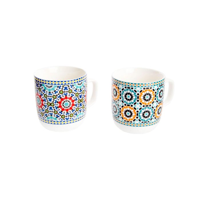 Mug Arabe DKD Home Decor Multicolor 8.5 x 10 x 11.5 cm (12 Unidades)