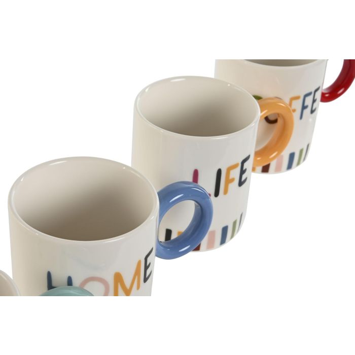 Mug Moderno DKD Home Decor Multicolor 8.7 x 9.8 x 13 cm (12 Unidades) 2