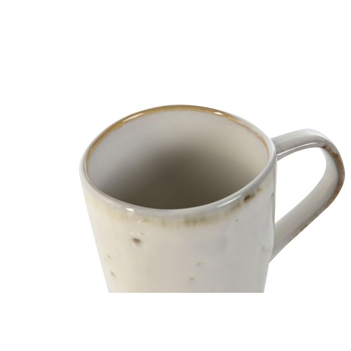 Mug Moderno DKD Home Decor Blanco 8.5 x 10 x 13 cm (12 Unidades) 1