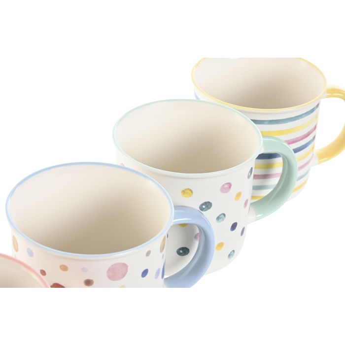 Mug Urban DKD Home Decor Multicolor 9.5 x 9 x 12.5 cm (12 Unidades) 2