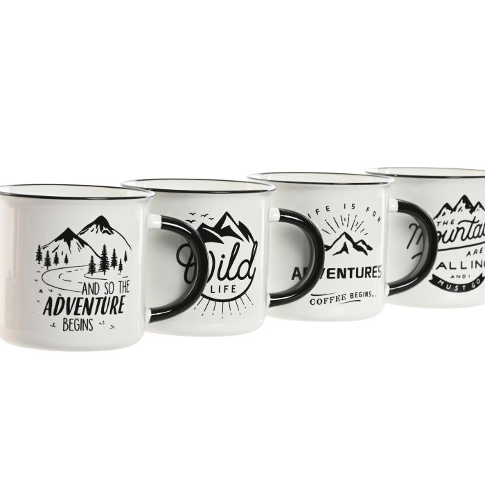 Mug Alpino DKD Home Decor Multicolor 8.7 x 8 x 9.4 cm (12 Unidades) 1