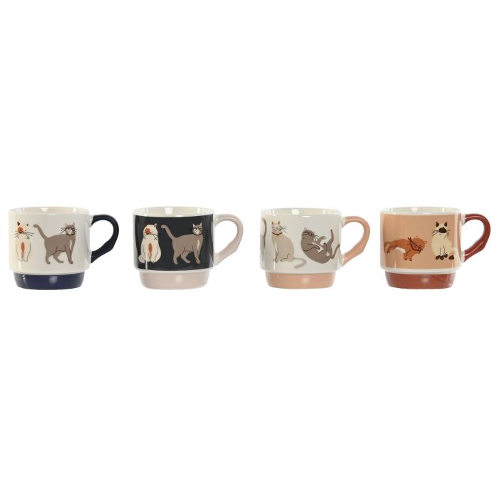 Mug Urban DKD Home Decor Multicolor 8.5 x 8.2 x 12 cm (12 Unidades)