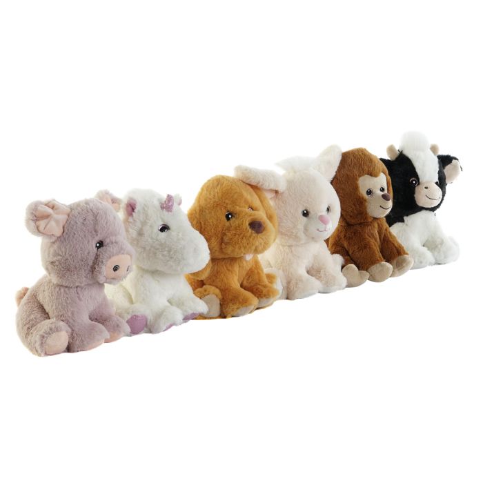 Peluche Kids DKD Home Decor Multicolor Beige 7 x 20 x 10 cm (12 Unidades) 1