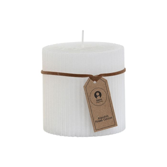 Vela Basicos DKD Home Decor Blanco 7 x 7 x 7 cm (12 Unidades)