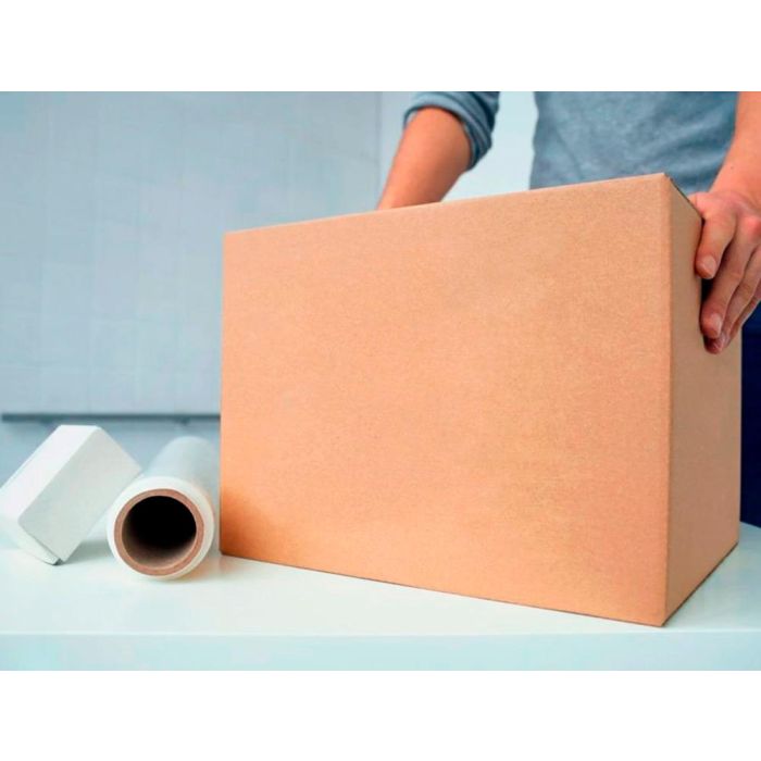 Caja Para Embalar Q-Connect Americana Ultrarresistente Carton Reciclado Canal Doble 7 mm Color Kraft 450x375X280 mm 15 unidades 4