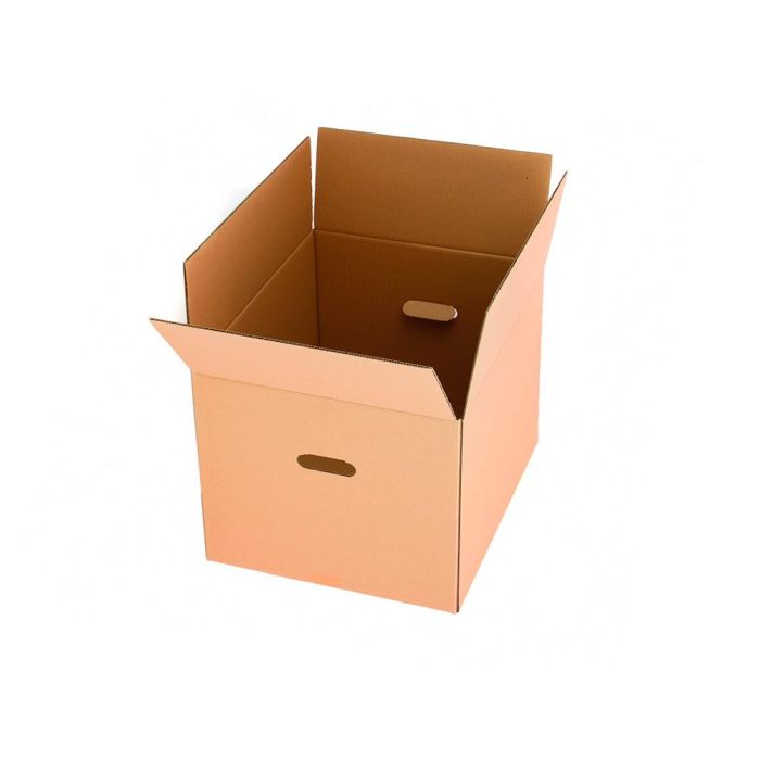 Caja Para Embalar Q-Connect Americana Ultrarresistente Conasas Carton Canal Doble 7 mm Color Kraft 430x300X250 mm 15 unidades 2