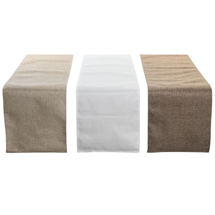 Camino Mesa Basicos DKD Home Decor Beige Camel 30 x 0.1 x 160 cm (18 Unidades)