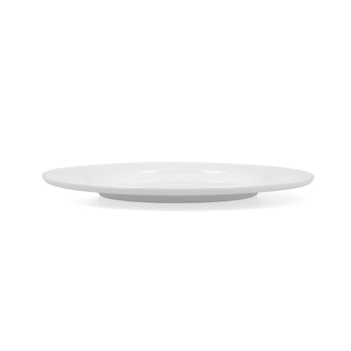 Plato Llano Porcelana Glacial Ala Ancha Bidasoa 25 cm (24 Unidades) 1