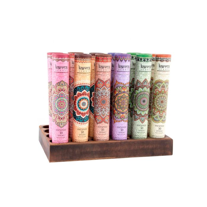 Incienso Varilla Indio DKD Home Decor Rosa Verde 4 x 27 x 4 cm Set de 30 (24 Unidades) 1