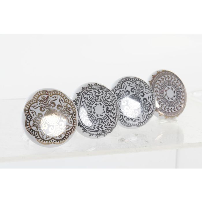 Pomo Neoclasico DKD Home Decor Dorado Plateado 6 x 2.5 x 4 cm (24 Unidades) 1