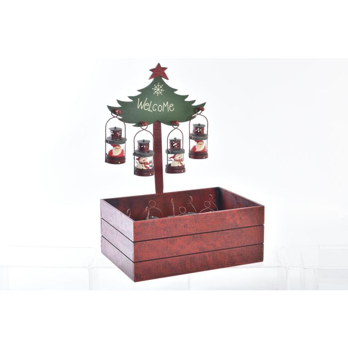 Decoracion Colgante Navidad Tradicional DKD Home Decor Rojo Verde 26 x 48 x 36 cm (24 Unidades) 2