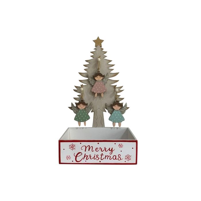 Decoracion Colgante Navidad Fantasia DKD Home Decor Verde Menta Azul 11.5 x 32 x 17 cm (24 Unidades)