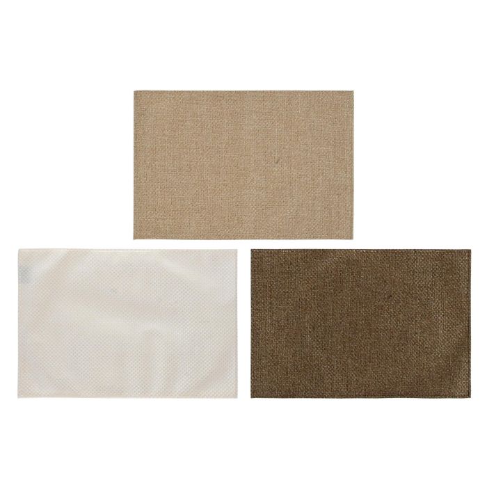 Individual Basicos DKD Home Decor Beige Camel 30 x 0.1 x 45 cm (24 Unidades)