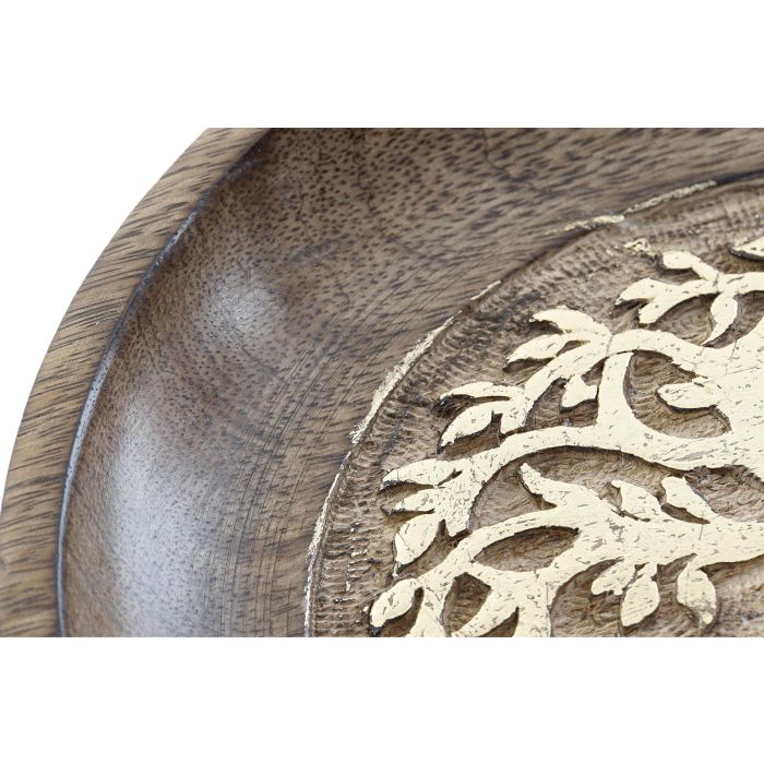 Bandeja Vaciabolsillos Colonial DKD Home Decor Marron Dorado 22.5 x 4 x 22.5 cm (2 Unidades) 1 Bandeja Vaciabolsillos Colonial DKD Home Decor Marron Dorado 22.5 x 4 x 22.5 cm (2 Unidades) 1