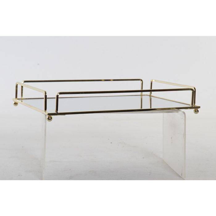 Bandeja Decoracion Glam DKD Home Decor Dorado 20 x 5 x 30 cm (2 Unidades) 2 Bandeja Decoracion Glam DKD Home Decor Dorado 20 x 5 x 30 cm (2 Unidades) 2