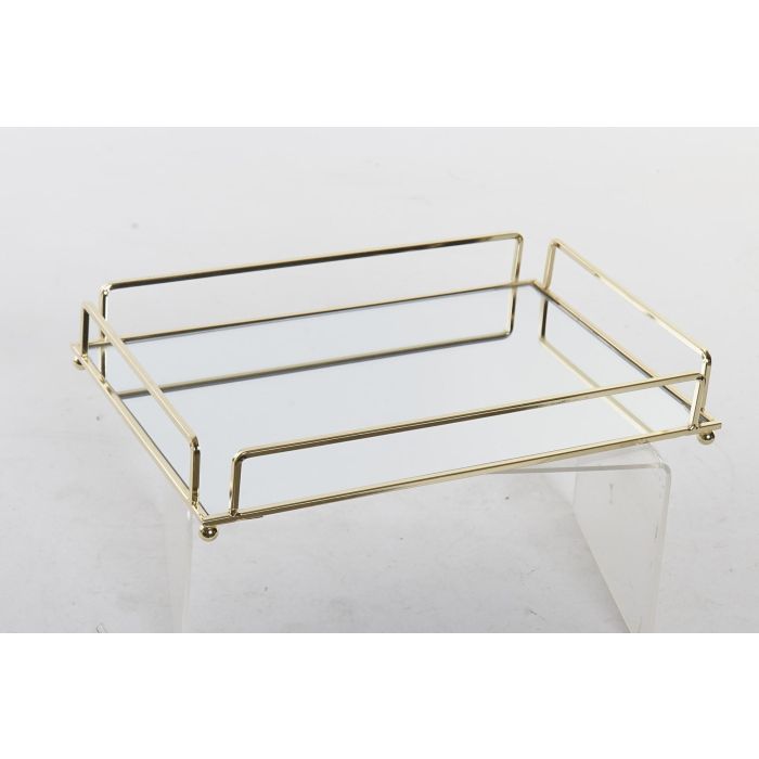 Bandeja Decoracion Glam DKD Home Decor Dorado 20 x 5 x 30 cm (2 Unidades) Bandeja Decoracion Glam DKD Home Decor Dorado 20 x 5 x 30 cm (2 Unidades)