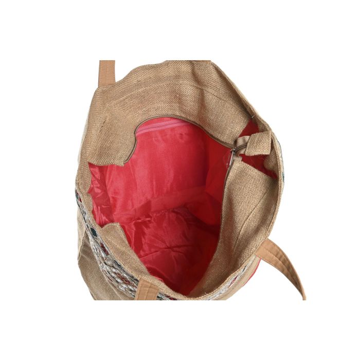 Bolso Mediterraneo DKD Home Decor Natural Rojo 21 x 68 x 54 cm (2 Unidades) 3