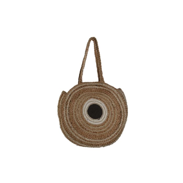 Bolso Mediterraneo DKD Home Decor Crema Marron 11 x 36 x 36 cm (2 Unidades) 3