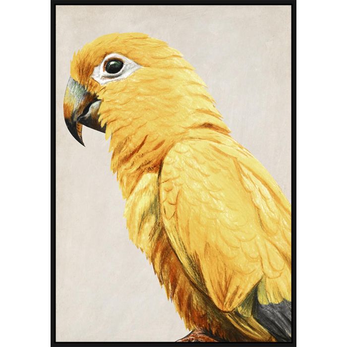 Cuadro Tropical DKD Home Decor Amarillo 4.2 x 143 x 103 cm (2 Unidades) 1