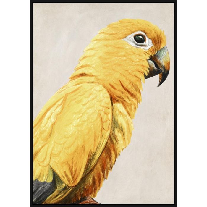 Cuadro Tropical DKD Home Decor Amarillo 4.2 x 143 x 103 cm (2 Unidades)