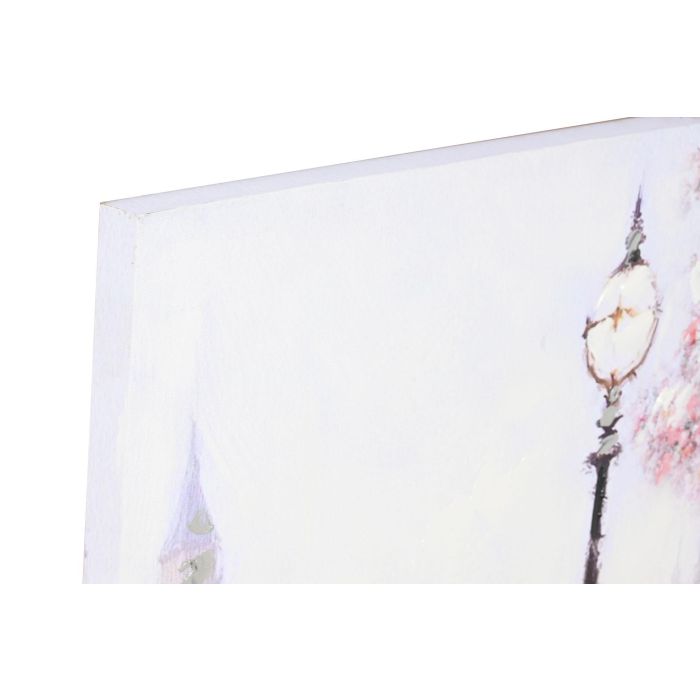 Cuadro Romantico DKD Home Decor Blanco Rosa 3 x 100 x 100 cm (2 Unidades) 1