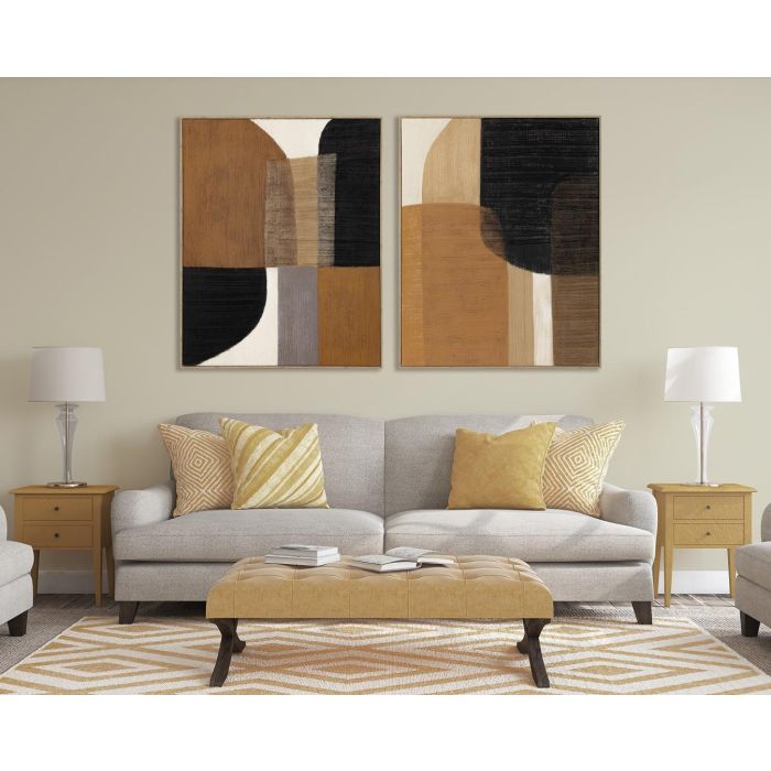 Cuadro Urban DKD Home Decor Marron Negro 3.2 x 100 x 80 cm (2 Unidades) 3 Cuadro Urban DKD Home Decor Marron Negro 3.2 x 100 x 80 cm (2 Unidades) 3