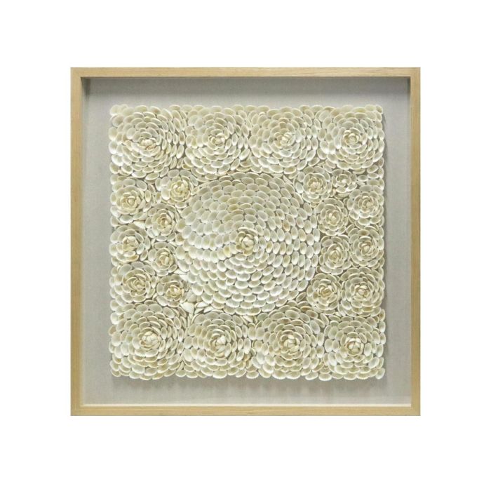 Cuadro Moderno DKD Home Decor Beige 4 x 60 x 60 cm (2 Unidades)