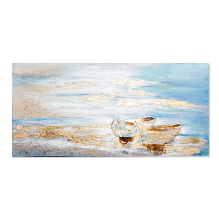 Cuadro Mediterraneo DKD Home Decor Azul Dorado 3.5 x 70 x 150 cm (2 Unidades)