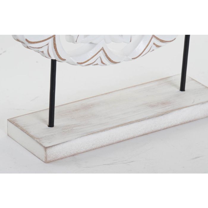 Decoracion Indio DKD Home Decor Blanco 8 x 49 x 41 cm (2 Unidades) 2