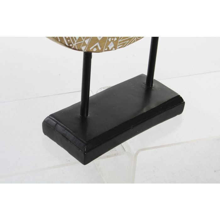 Decoracion Colonial DKD Home Decor Dorado Negro 10.5 x 39.5 x 35 cm (2 Unidades) 2