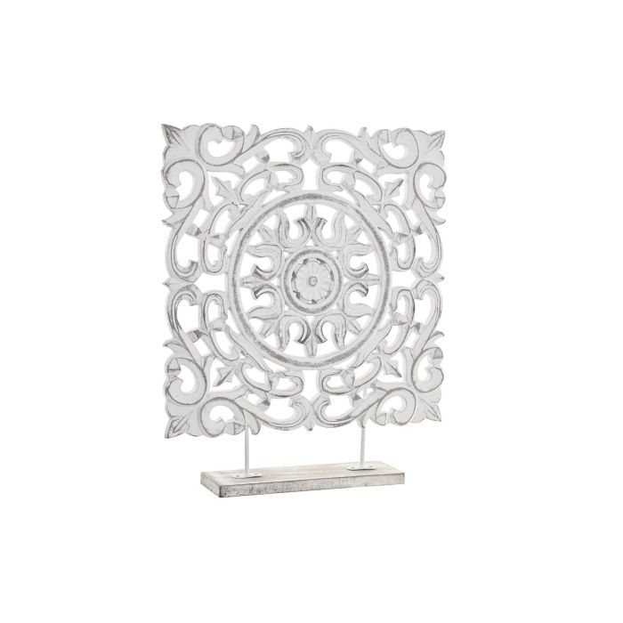 Decoracion Indio DKD Home Decor Blanco Marron 7 x 47 x 39 cm (2 Unidades)