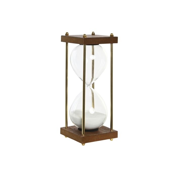 Reloj De Arena Vintage DKD Home Decor Marron Dorado 9 x 23.5 x 9 cm (2 Unidades)