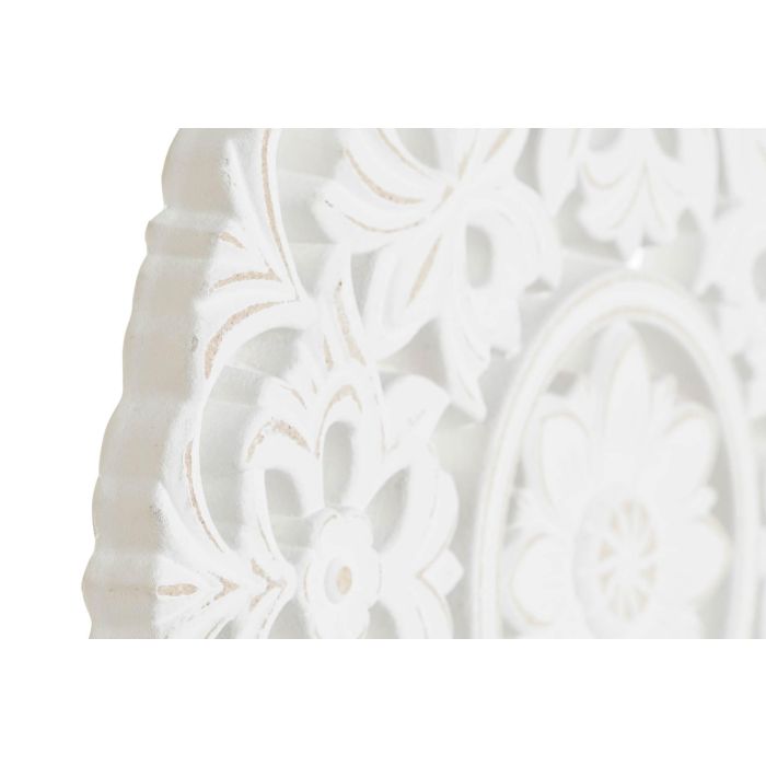 Decoracion Indio DKD Home Decor Blanco 6 x 40 x 30 cm (2 Unidades) 1