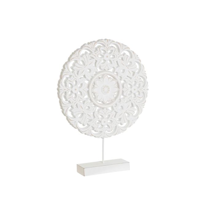 Decoracion Indio DKD Home Decor Blanco 6 x 40 x 30 cm (2 Unidades)