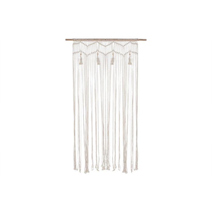 Decoracion Colgante Boho DKD Home Decor Blanco Natural 5 x 180 x 110 cm (2 Unidades)