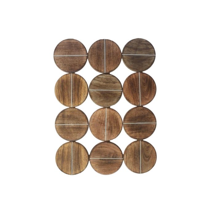 Decoracion Pared Moderno DKD Home Decor Natural 3 x 60 x 45 cm (2 Unidades)