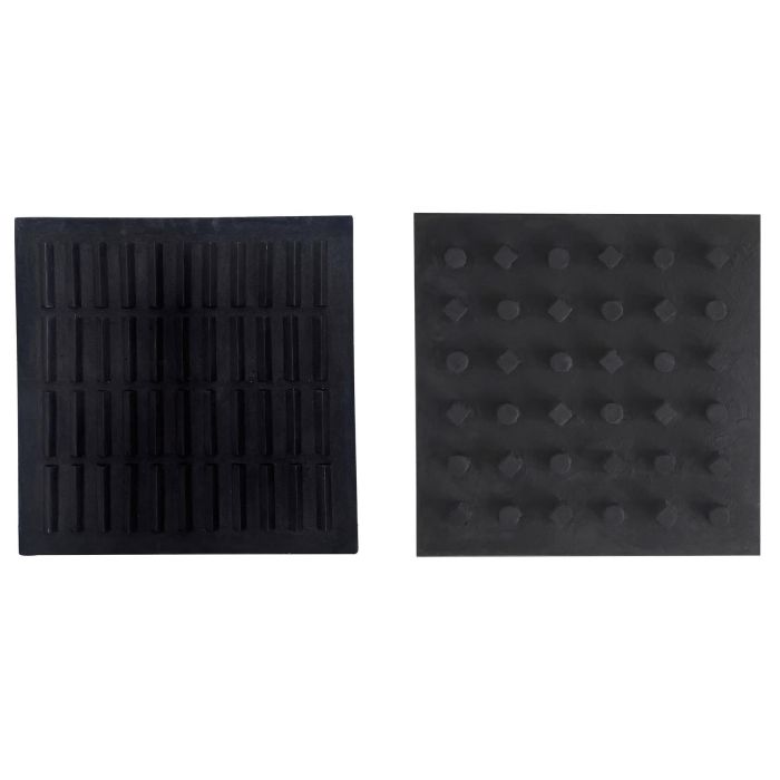 Decoracion Pared Moderno DKD Home Decor Negro 5 x 80 x 80 cm (2 Unidades)