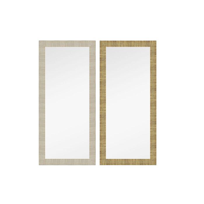 Espejo Scandi DKD Home Decor Natural Beige 2 x 162 x 74 cm (2 Unidades)