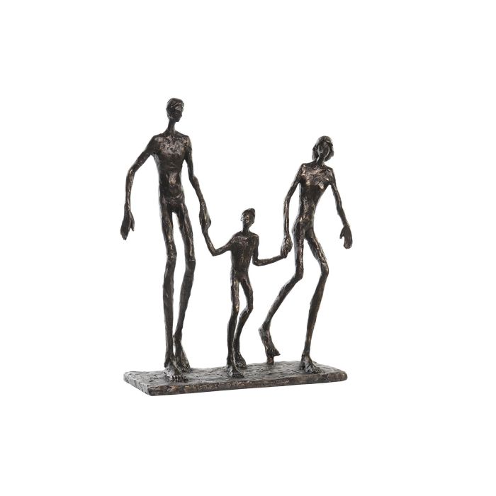 Figura Moderno DKD Home Decor Cobrizo 12 x 32.5 x 26 cm (2 Unidades)