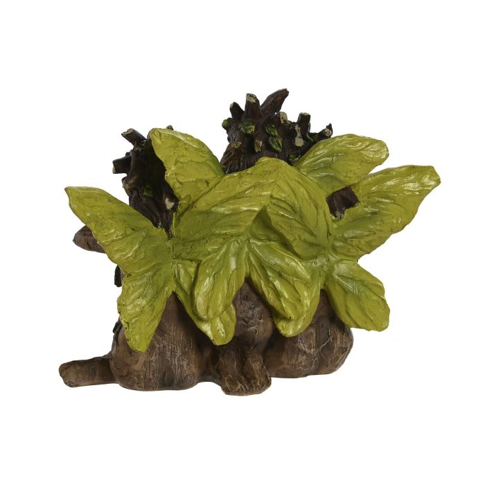 Figura Indio DKD Home Decor Marron Verde 11 x 13 x 19 cm (2 Unidades) 2