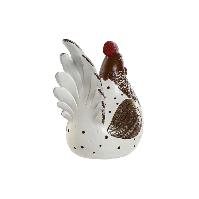 Figura Shabby DKD Home Decor Blanco Marron 11.5 x 18.5 x 18.5 cm (2 Unidades) 2