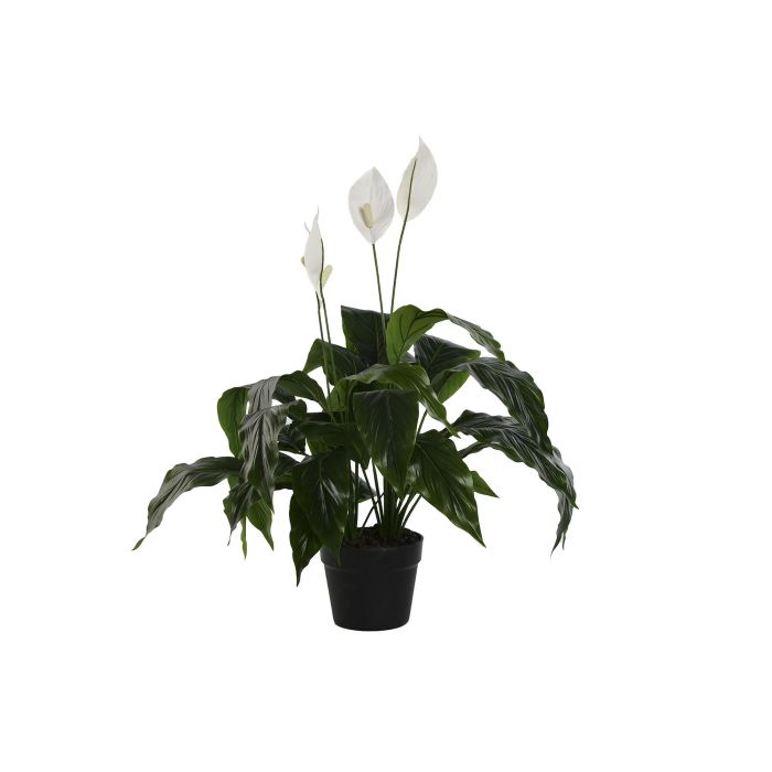 Planta  DKD Home Decor Verde Blanco 40 x 75 x 40 cm (2 Unidades)