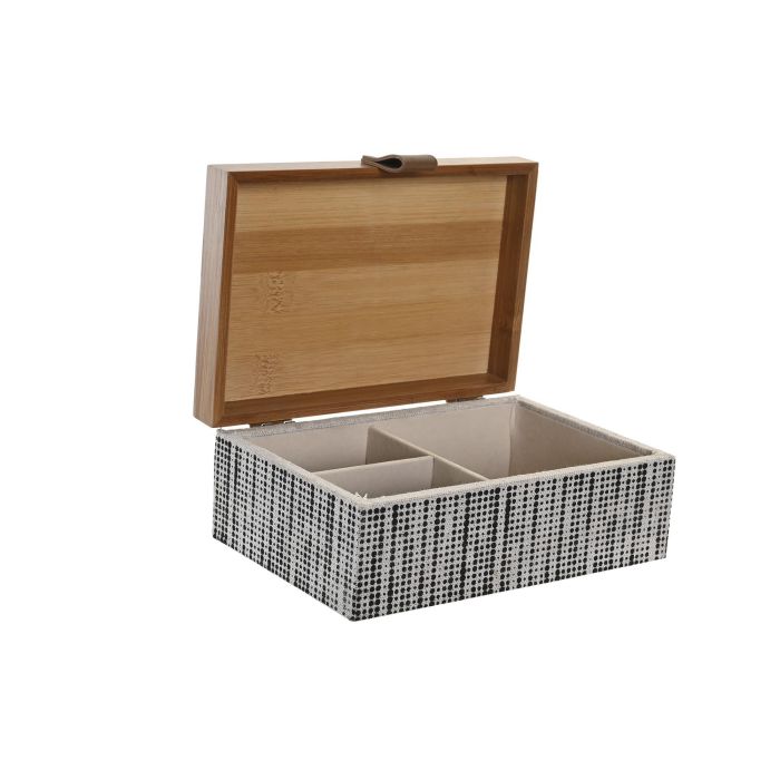Caja Scandi DKD Home Decor Natural 12.5 x 7 x 18 cm (2 Unidades) 1