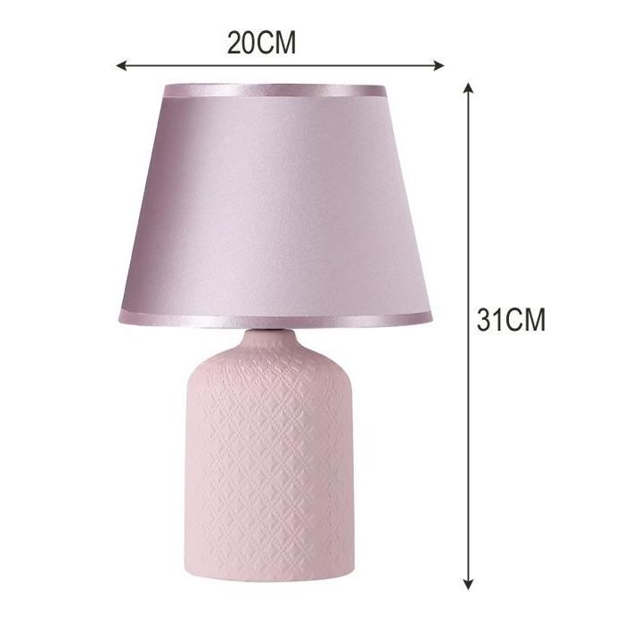 Lampara Sobremesa Scandi DKD Home Decor Rosa Verde Menta 20 x 31 x 20 cm (2 Unidades) 2